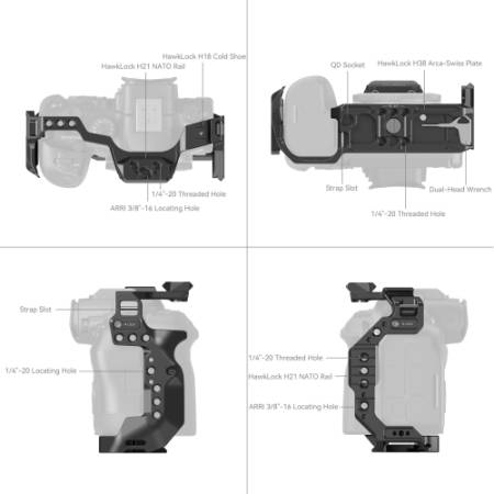 SmallRig 4159B - klatka, mocowania itp